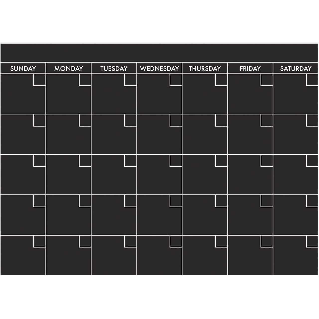 RoomMates Chalk Calendar Peel & Stick Giant Wall Decal